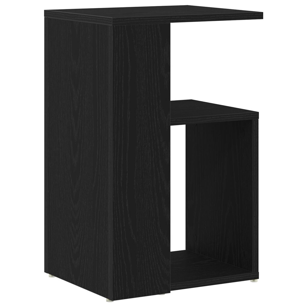 vidaXL Τραπέζι πλευράς Μαύρο Δρυς 36x30x56 εκ Επεξεργασμένο ξύλο