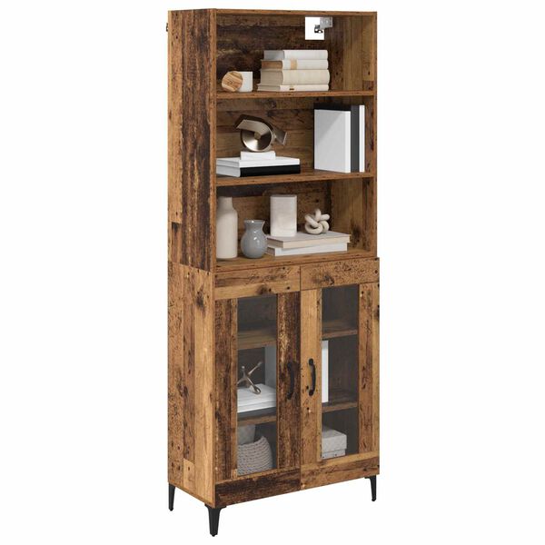 vidaXL Highboard &Pi;&alpha;&lambda;&iota;ό &Xi;ύ&lambda;&omicron; 69,5 x 34 x 180 &epsilon;&kappa;. &Epsilon;&pi;&epsilon;&xi;&epsilon;&rho;&gamma;&alpha;&sigma;&mu;έ&nu;&omicron; &xi;ύ&lambda;&omicron;