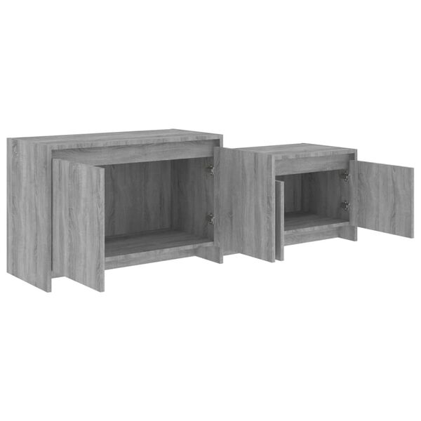 vidaXL Έπιπλο Τηλεόρασης Γκρι Sonoma 146,5x35x50 εκ. Επεξεργ. Ξύλο