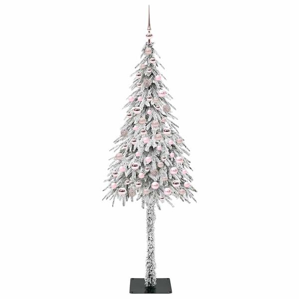 vidaXL Χριστουγεννιάτικο Δέντρο με 300 LED Λευκό 180 cm ΠΕ και Ατσάλι