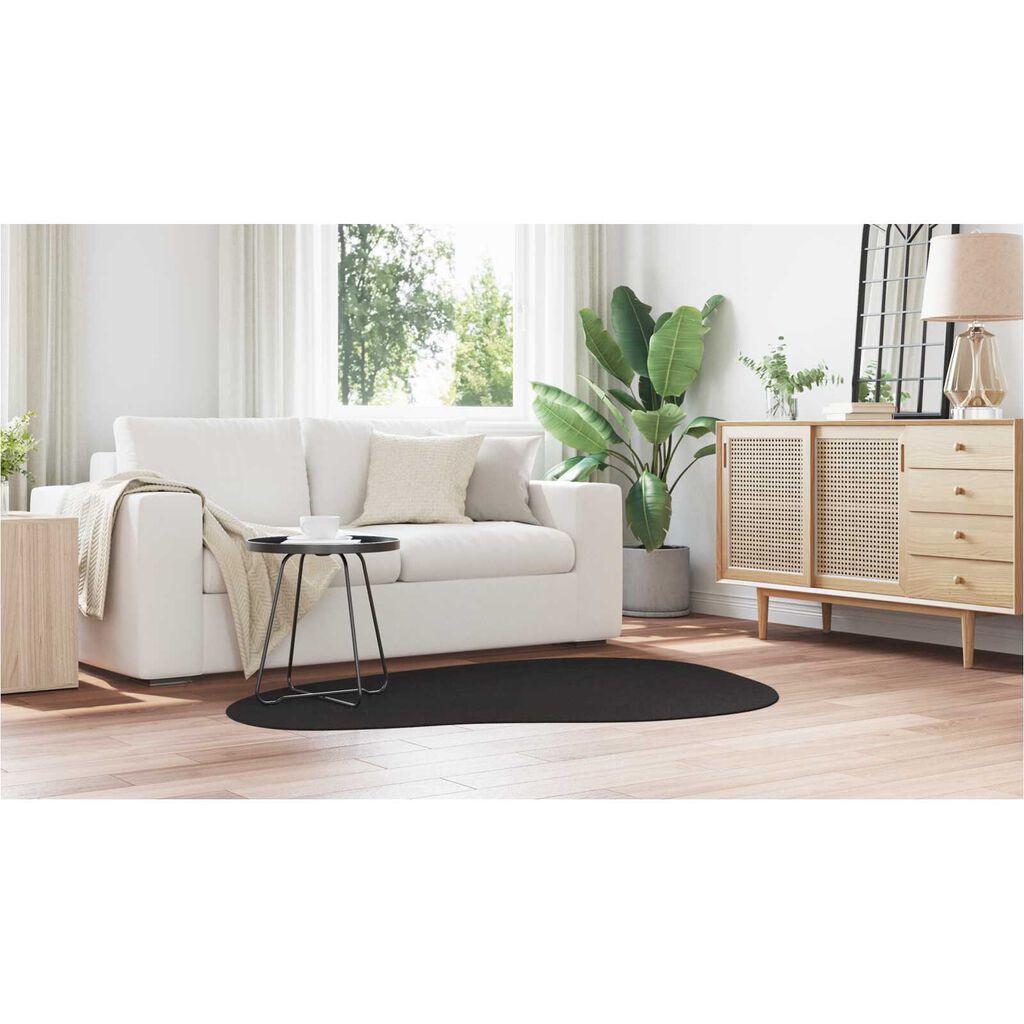 vidaXL Χαλιά Μαύρο 120 x 170 cm Πολυεστέρας