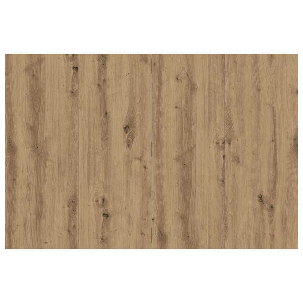 vidaXL Κεφαλάρι κρεβατιού Δρυς τεχνίτης 120x1,5x80 cm
