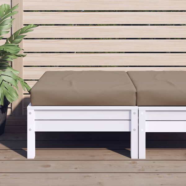 vidaXL Μαξιλάρια Παλέτας Taupe 60 x 60 x 6 εκ. από Ύφασμα Oxford