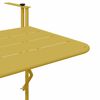 vidaXL Κρεμαστός Τραπέζι Μπαλκονιού Χρυσό 60 x 39 x 65 εκ. Ατσάλι