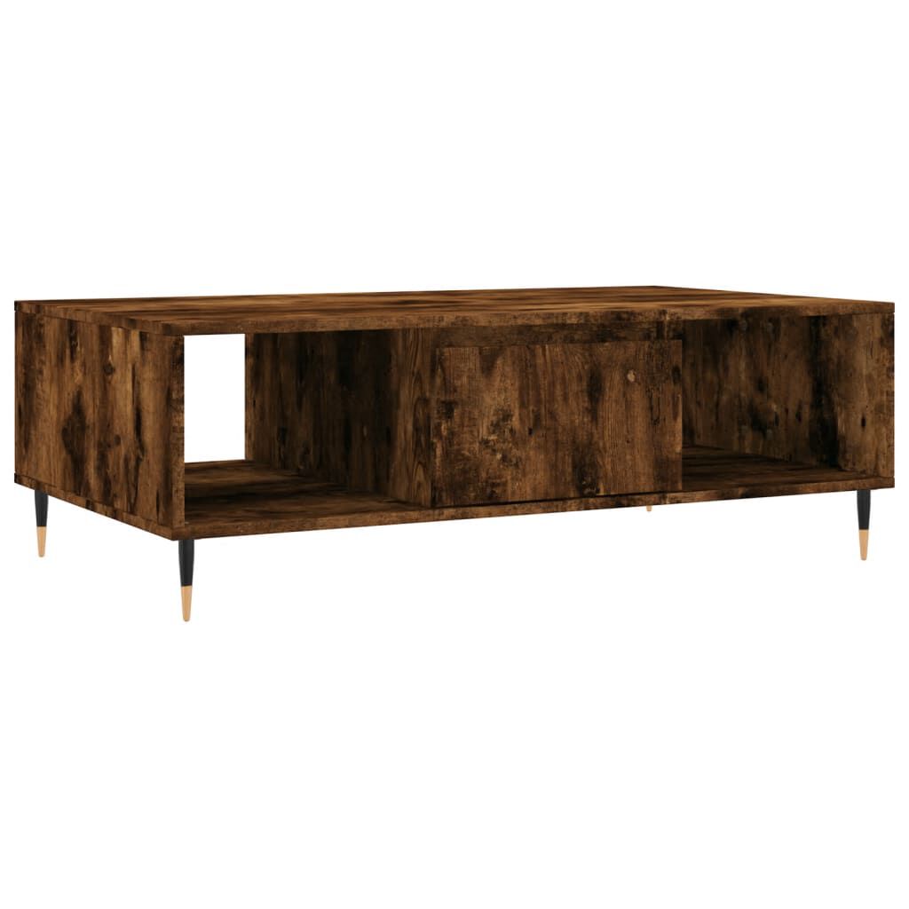vidaXL Τραπεζάκι Σαλονιού Καπνιστή Δρυς 104x60x35 εκ. Επεξεργ. Ξύλο