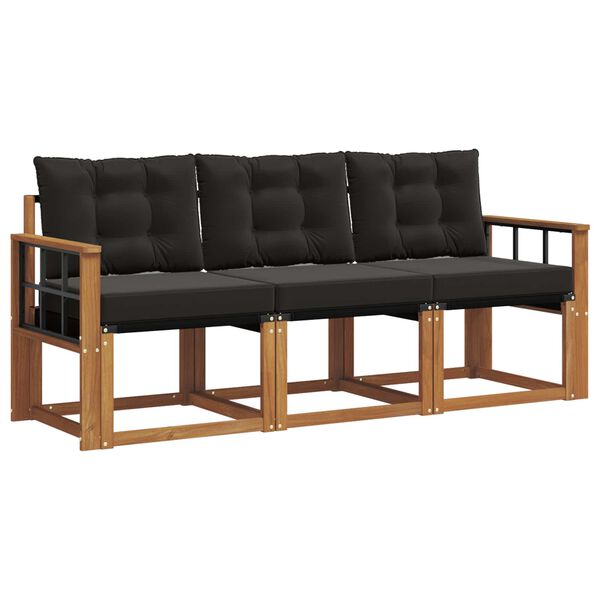 vidaXL &Sigma;&epsilon;&iota;&rho;ά &Kappa;&alpha;&nu;&alpha;&pi;έ &Epsilon;&xi;&omega;&tau;&epsilon;&rho;&iota;&kappa;&omicron;ύ &mu;&epsilon; &mu;&alpha;&xi;&iota;&lambda;ά&rho;&iota; 3 pcs &Phi;&upsilon;&sigma;&iota;&kappa;ό &kappa;&alpha;&iota; &Mu;&alpha;ύ&rho;&omicron;