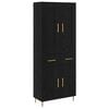 vidaXL Highboard &Mu;&alpha;ύ&rho;&eta; &Omicron;&xi;&upsilon;ά 69,5 x 34 x 180 &epsilon;&kappa;. &Epsilon;&pi;&epsilon;&xi;&epsilon;&rho;&gamma;&alpha;&sigma;&mu;έ&nu;&omicron; &xi;ύ&lambda;&omicron;