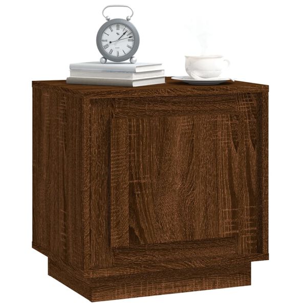 vidaXL Κομοδίνα 2 Τεμ. Καφέ Δρυς 44 x 35 x 45 εκ. Επεξεργασμένο Ξύλο