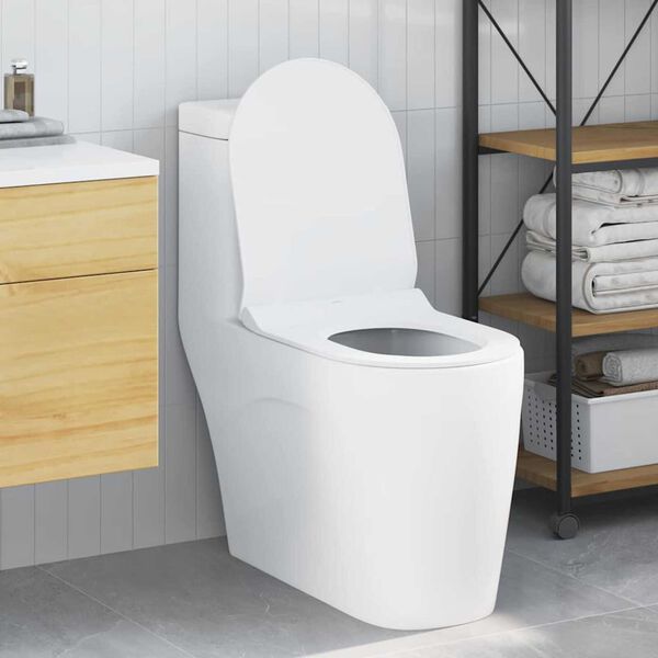 vidaXL Τουαλέτα κατάλληλη για Κάθισμα Λευκό 50 x 36 x 5 εκ