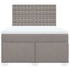 vidaXL &Kappa;&rho;&epsilon;&beta;ά&tau;&iota; Boxspring &mu;&epsilon; &Sigma;&tau;&rho;ώ&mu;&alpha; Taupe 140x200 &epsilon;&kappa;. &Upsilon;&phi;&alpha;&sigma;&mu;ά&tau;&iota;&nu;&omicron;