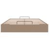 vidaXL Οθωμανικό κρεβάτι χωρίς στρώμα Cappucino 140x190cm Faux Leather