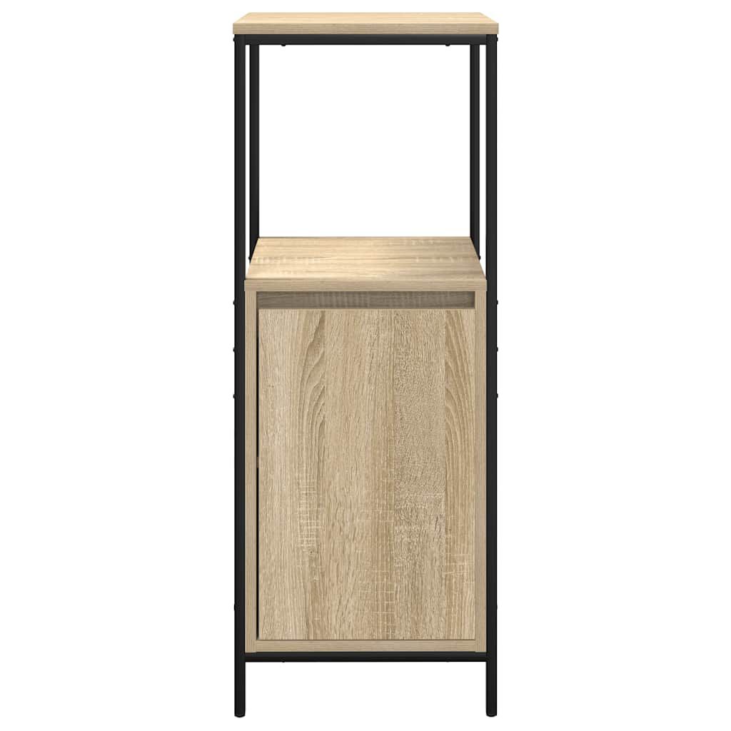 vidaXL Ντουλάπι μπάνιου με ράφια Sonoma δρυς 36x35x95 εκ.