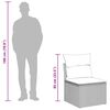 vidaXL Σετ Καναπέ Κήπου με μαξιλάρι 11 pcs Μαύρο 100 x 100 x 71 cm