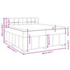 vidaXL &Kappa;&rho;&epsilon;&beta;ά&tau;&iota; Boxspring &mu;&epsilon; &Sigma;&tau;&rho;ώ&mu;&alpha; &Mu;&pi;&lambda;&epsilon; 200x200 &epsilon;&kappa;. &Upsilon;&phi;&alpha;&sigma;&mu;ά&tau;&iota;&nu;&omicron;