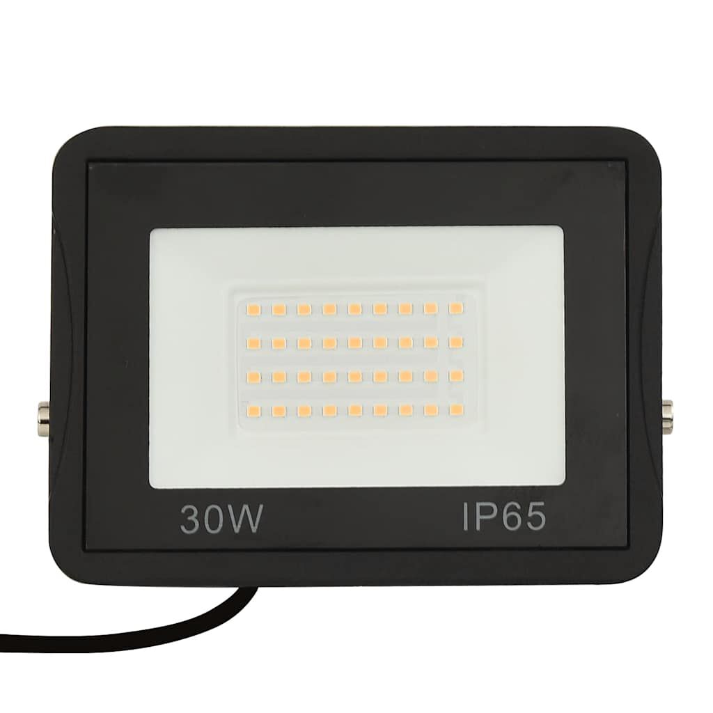 vidaXL Προβολέας LED Θερμό Λευκό 30 W