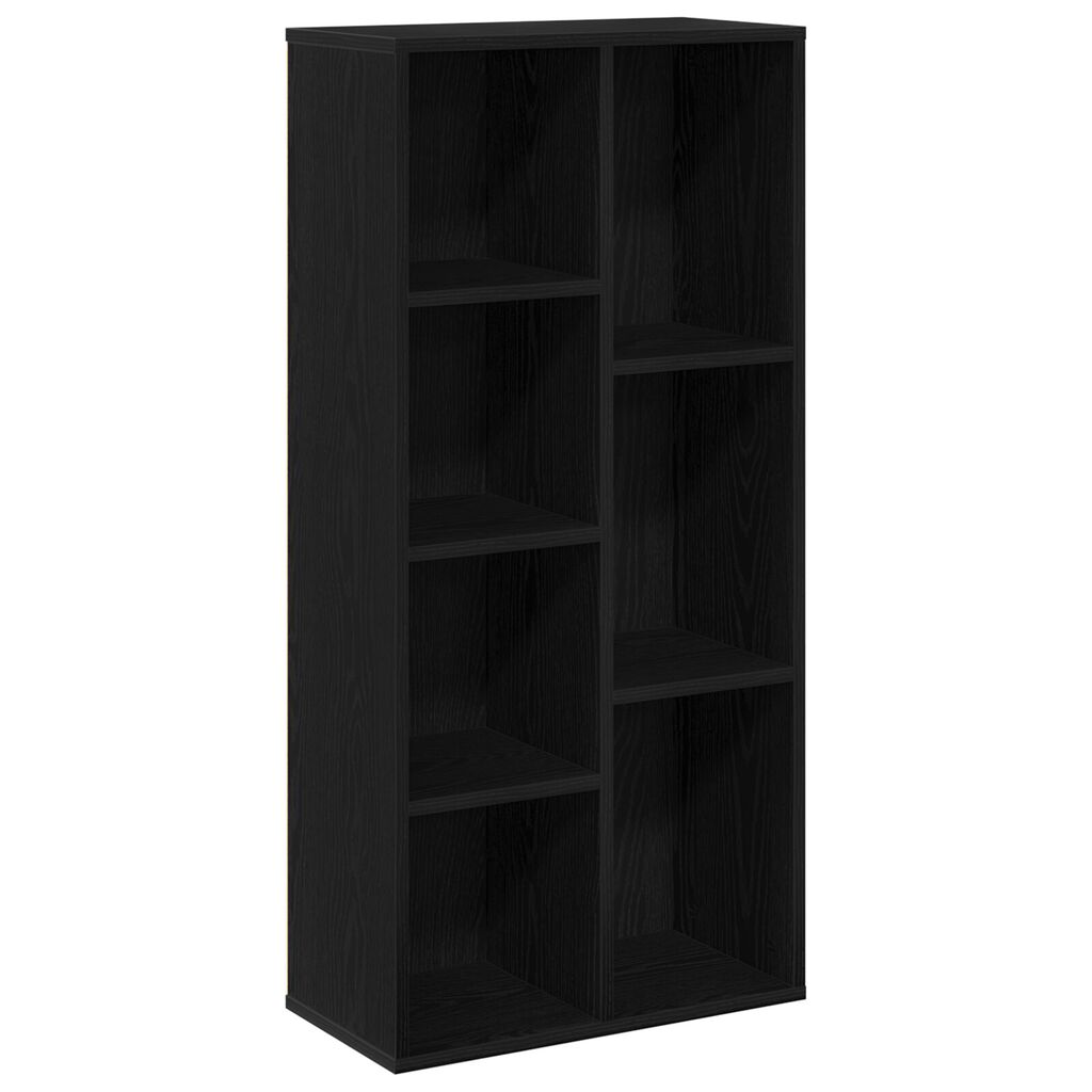 vidaXL Ράφι Μαύρη Δρυς 50x25x105 εκ Επεξεργασμένο ξύλο