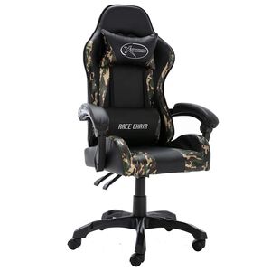vidaXL &Kappa;&alpha;&rho;έ&kappa;&lambda;&alpha; Racing &Mu;&alpha;ύ&rho;&omicron; / &Pi;&alpha;&rho;&alpha;&lambda;&lambda;&alpha;&gamma;ή &alpha;&pi;ό &Sigma;&upsilon;&nu;&theta;&epsilon;&tau;&iota;&kappa;ό &Delta;έ&rho;&mu;&alpha;