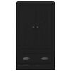 vidaXL Highboard &Mu;&alpha;ύ&rho;&eta; &Omicron;&xi;&upsilon;ά 60 x 35,5 x 103,5 &epsilon;&kappa;. &Epsilon;&pi;&epsilon;&xi;&epsilon;&rho;&gamma;&alpha;&sigma;&mu;έ&nu;&omicron; &xi;ύ&lambda;&omicron;