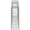 vidaXL Συρματοκιβώτια Τοξωτά 4 τεμ. 300x30x80/100 εκ. Γαλβαν. Ατσάλι