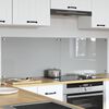 vidaXL Πίσω Πάνελ Κουζίνας 2 pcs Ανοιχτό γκρι 80 x 50 cm