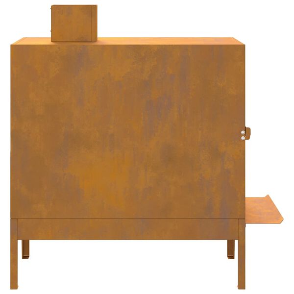 vidaXL Σόμπα Κάμπινγκ 35x50x60 cm Χάλυβας Ο Κορτέν