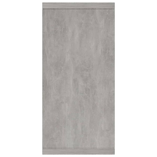 vidaXL Μπουφές Γκρι του Σκυροδέματος 88 x 30 x 65 εκ. από Επεξ. Ξύλο