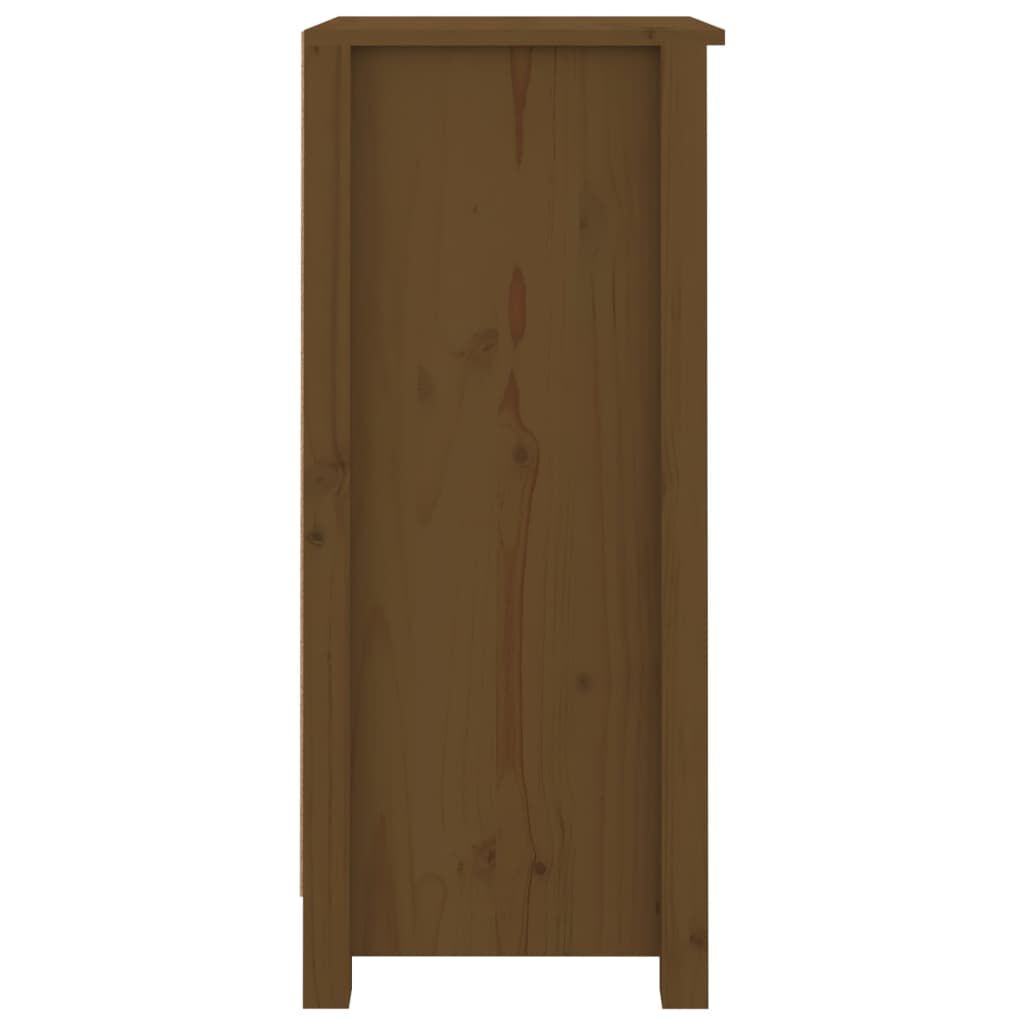 vidaXL Συρταριέρες 2 τεμ. Καφέ Μελί 40x35x80 εκ. από Μασίφ Ξύλο Πεύκου