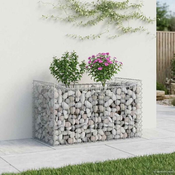 vidaXL &Alpha;&nu;&alpha;&sigma;&eta;&kappa;&omega;&mu;έ&nu;&omicron; &kappa;&rho;&epsilon;&beta;ά&tau;&iota; gabion &Alpha;&sigma;&eta;&mu;ί 50 x 100 x 60 &epsilon;&kappa;