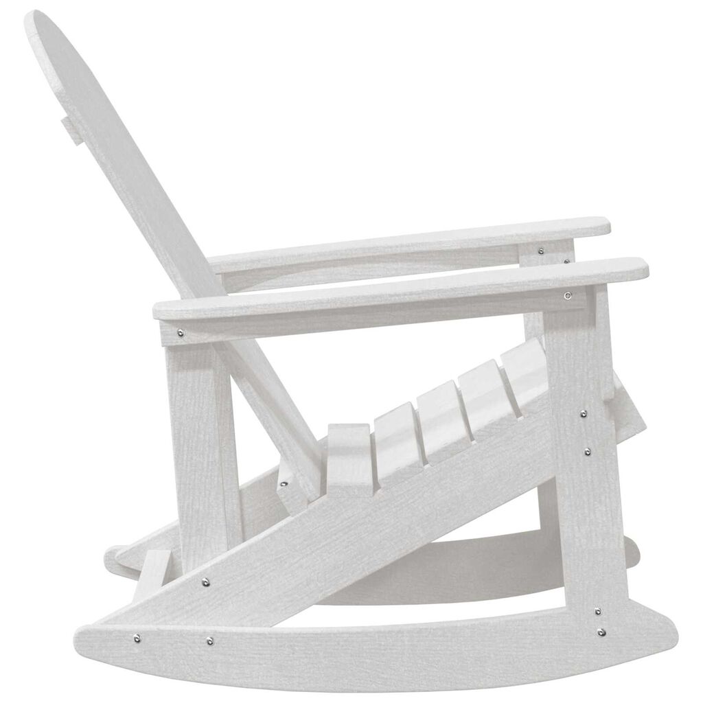 vidaXL Κουνιστή Καρέκλα Adirondack Λευκή 73.5x92x90 εκ.
