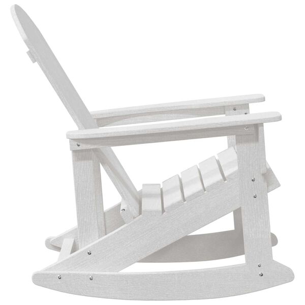 vidaXL Κουνιστή Καρέκλα Adirondack Λευκή 73.5x92x90 εκ.