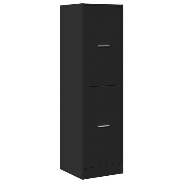 vidaXL Συρταριέρα Γενικής Χρήσης Μαύρο 40x41x144,5 εκ. Επεξ. Ξύλο