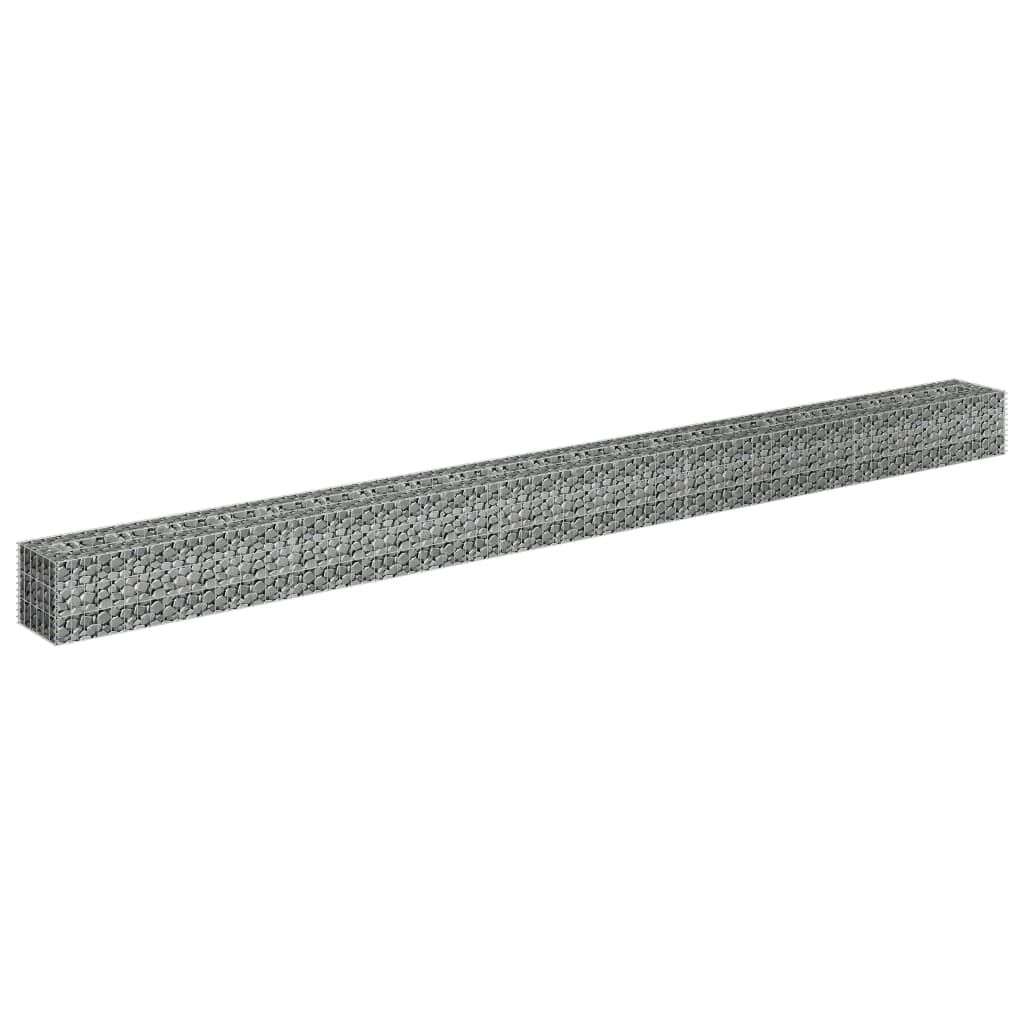 vidaXL Συρματοκιβώτιο-Γλάστρα Υπερυψωμένη 450x30x30 εκ. Γαλβ. Χάλυβας