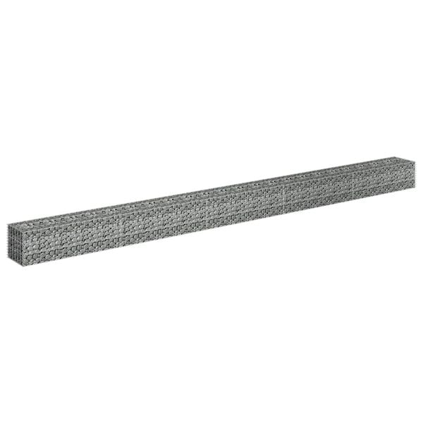 vidaXL Συρματοκιβώτιο-Γλάστρα Υπερυψωμένη 450x30x30 εκ. Γαλβ. Χάλυβας