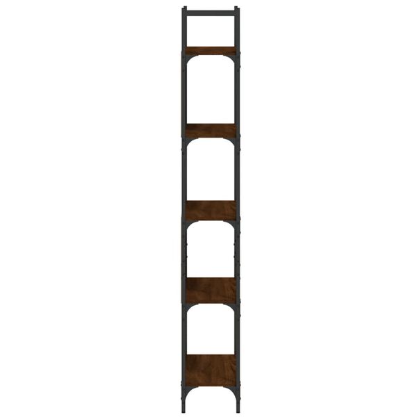 vidaXL Βιβλιοθήκη 5 Επιπέδων Καφέ Δρυς 60,5x24x166,5εκ. Επεξεργ. Ξύλο
