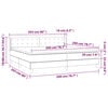 vidaXL Κρεβάτι Boxspring με Στρώμα Μαύρο 200x200 εκ. Βελούδινο