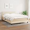 vidaXL &Kappa;&rho;&epsilon;&beta;ά&tau;&iota; Boxspring &mu;&epsilon; &Sigma;&tau;&rho;ώ&mu;&alpha; &Kappa;&rho;&epsilon;&mu; 140x200 &epsilon;&kappa;. &Upsilon;&phi;&alpha;&sigma;&mu;ά&tau;&iota;&nu;&omicron;