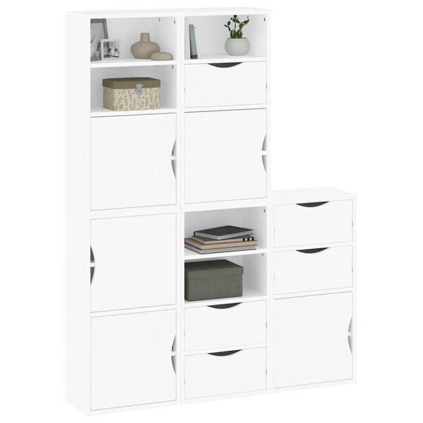 vidaXL Πλαϊνά ντουλάπια 5 τεμ. ODDA 40x24x79 εκ. από Μασίφ Ξύλο Πεύκου