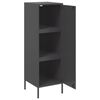 vidaXL Ντουλάπι Μαύρο 36x39x113 εκ. από Ατσάλι