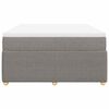 vidaXL &Kappa;&rho;&epsilon;&beta;ά&tau;&iota; Boxspring &mu;&epsilon; &Sigma;&tau;&rho;ώ&mu;&alpha; Taupe 140x200 &epsilon;&kappa;. &Upsilon;&phi;&alpha;&sigma;&mu;ά&tau;&iota;&nu;&omicron;