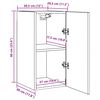vidaXL Έπιπλο Τηλεόρασης Γυαλιστερό Μαύρο 30,5x30x60εκ. από Επεξ. Ξύλο