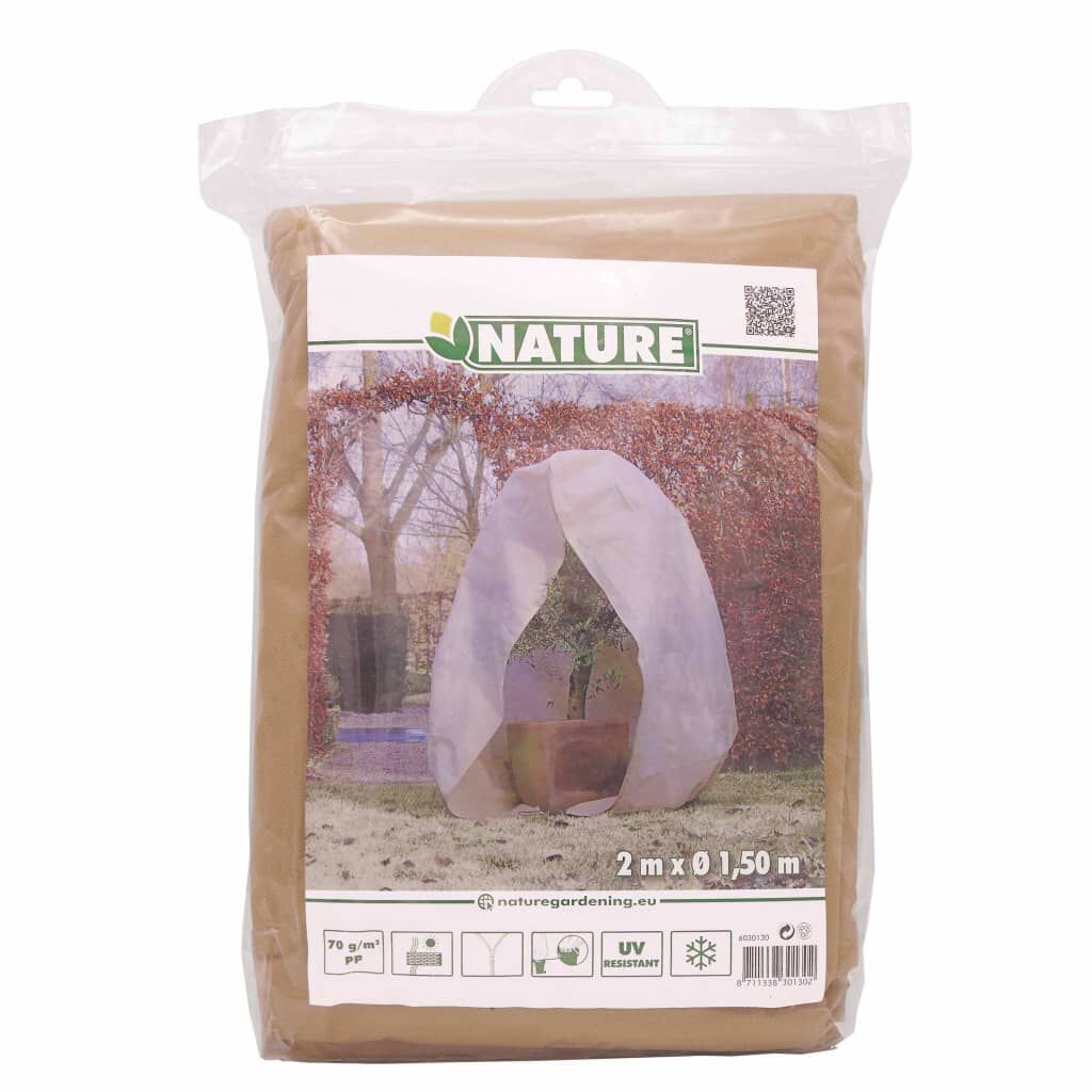 Nature Κάλυμμα Αντιπαγετικό με Φερμουάρ 70 γρ./μ² Μπεζ 2x1,5x1,5 μ.