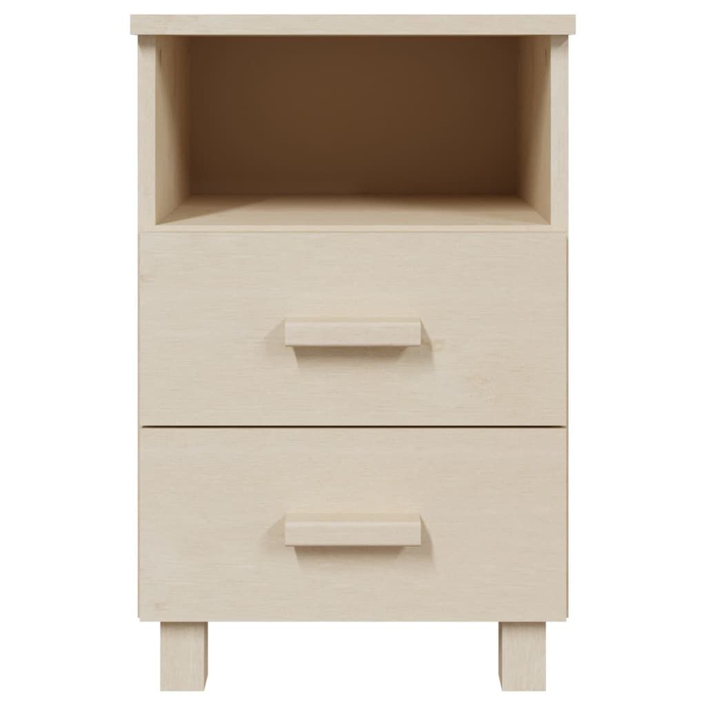 vidaXL Κομοδίνο HAMAR Καφέ Μελί 40 x 35 x 62 εκ. Μασίφ Ξύλο Πεύκου