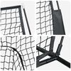 vidaXL Μπέιζμπολ & Σόφτμπολ Μαύρο 250 x 106 x 209 εκ. Πολυεστέρας