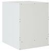vidaXL Κομοδίνο Λευκό 34,5 x 39 x 44 εκ. από Χάλυβα