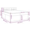 vidaXL &Kappa;&rho;&epsilon;&beta;ά&tau;&iota; Boxspring &mu;&epsilon; &Sigma;&tau;&rho;ώ&mu;&alpha; &Mu;&alpha;ύ&rho;&omicron; 200x200 &epsilon;&kappa;. &Upsilon;&phi;&alpha;&sigma;&mu;ά&tau;&iota;&nu;&omicron;