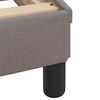 vidaXL Σκελετός Κρεβατιού Χωρίς Στρώμα Taupe 80x200 εκ. Υφασμάτινο