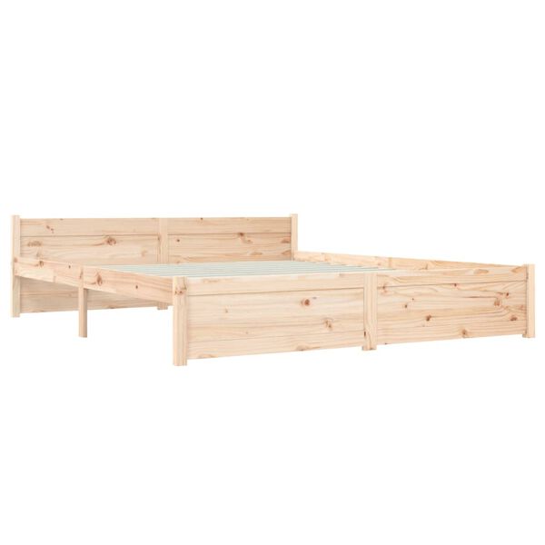 vidaXL Πλαίσιο Κρεβατιού 150 x 200 εκ. Μασίφ Ξύλο King Size