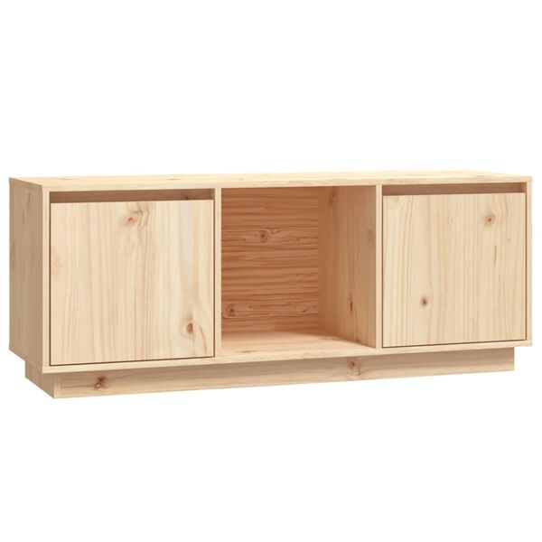 vidaXL Έπιπλο Τηλεόρασης 110,5 x 35 x 44 εκ. από Μασίφ Ξύλο Πεύκου