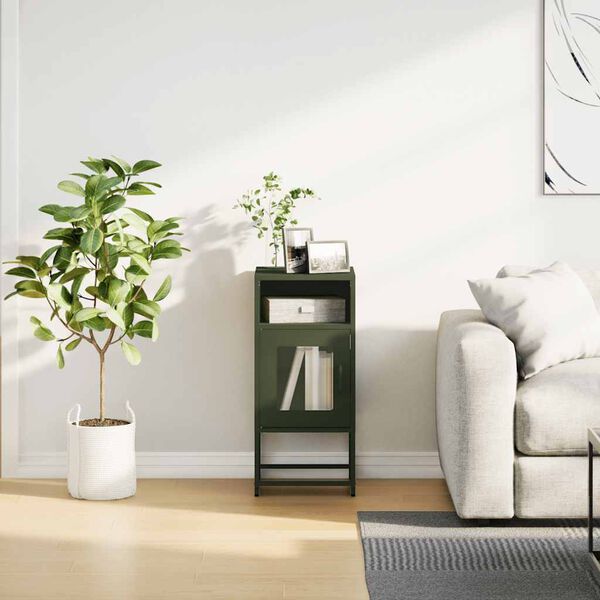 vidaXL Κομοδίνο ντουλάπι Ελαιοπράσινο 36x39x78 cm από