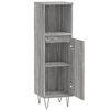 vidaXL Ντουλάπι Μπάνιου Γκρι Sonoma 30x30x100 εκ. Επεξεργασμένο Ξύλο
